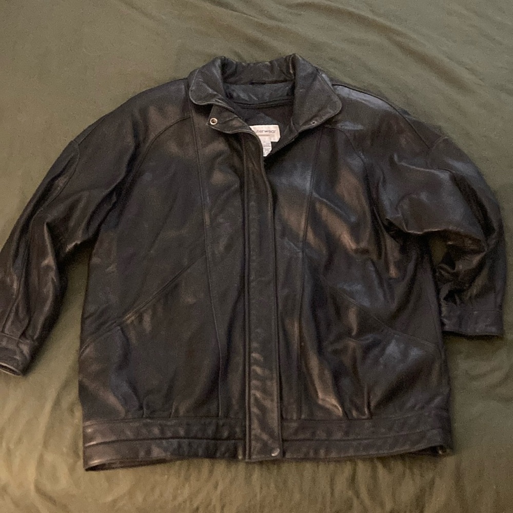 Outerwear leather jacket